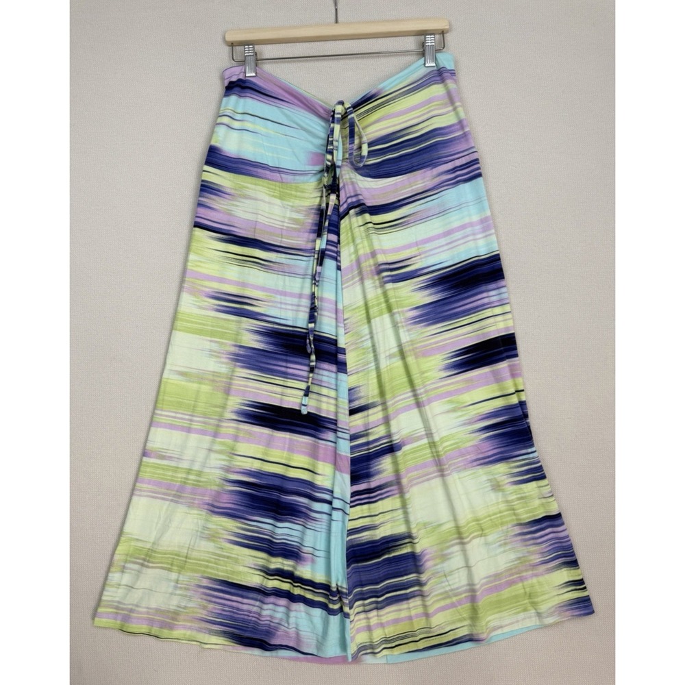 New Dakini Knit Womens Convertible Halter Dress Skirt XL Multicolor Resort Beach